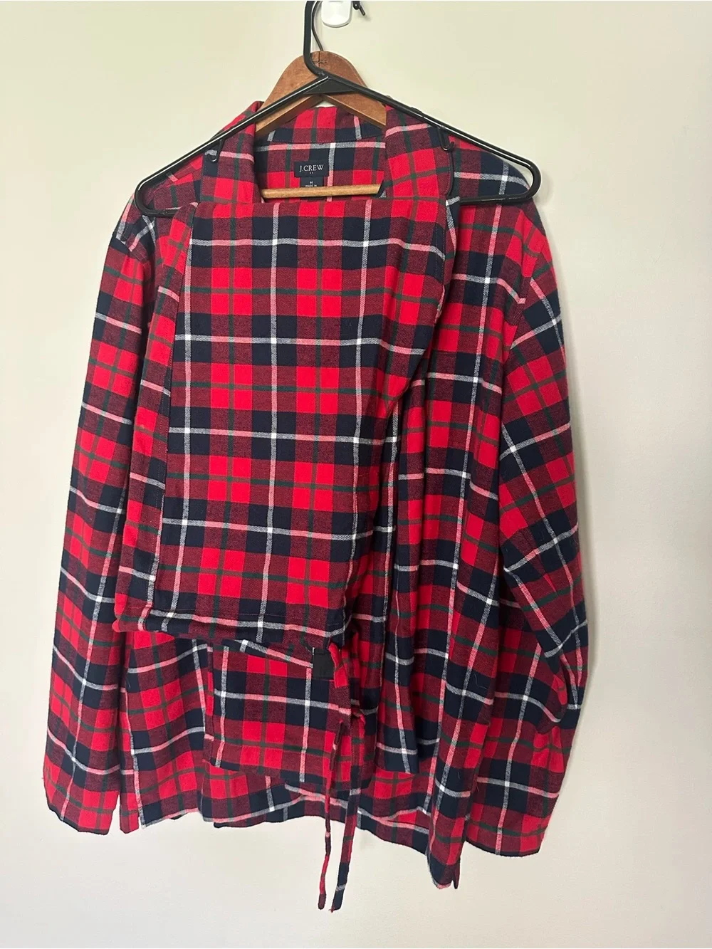 J. Crew Red and Black Plaid Button-Down Shirt